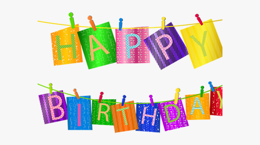 Birthday Party Word Clipart, Transparent Clipart