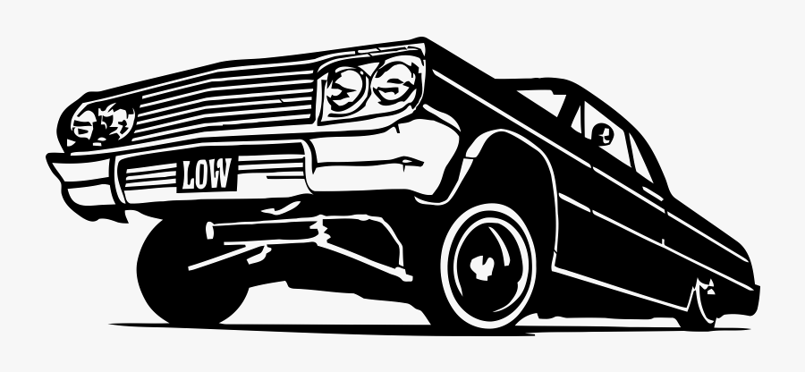 Chevrolet Impala Vintage Car Lowrider - Lowrider Clipart, Transparent Clipart