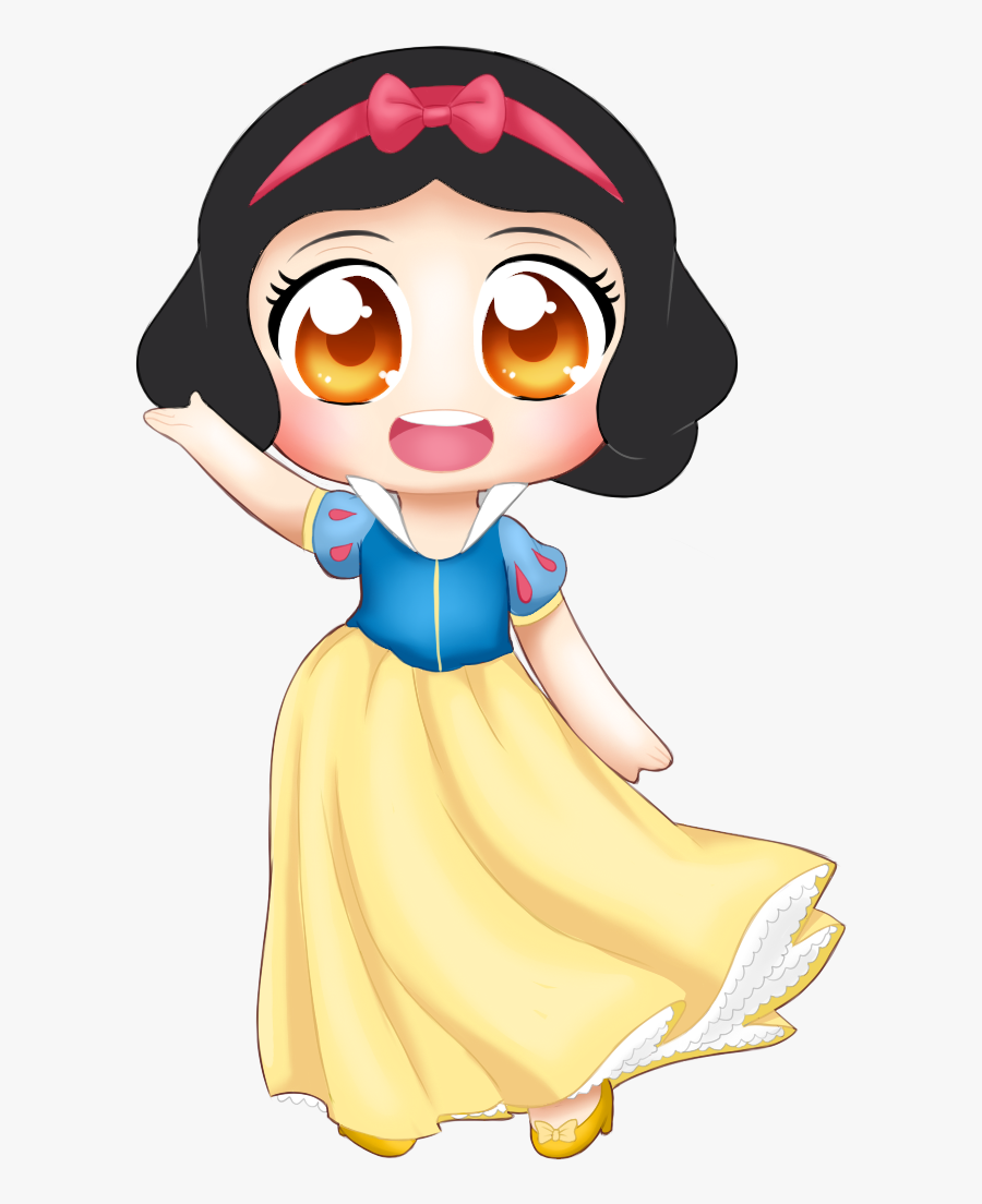 Collection Of Free Princess Drawing Snow White Download - Belle Disney Princess Chibi, Transparent Clipart