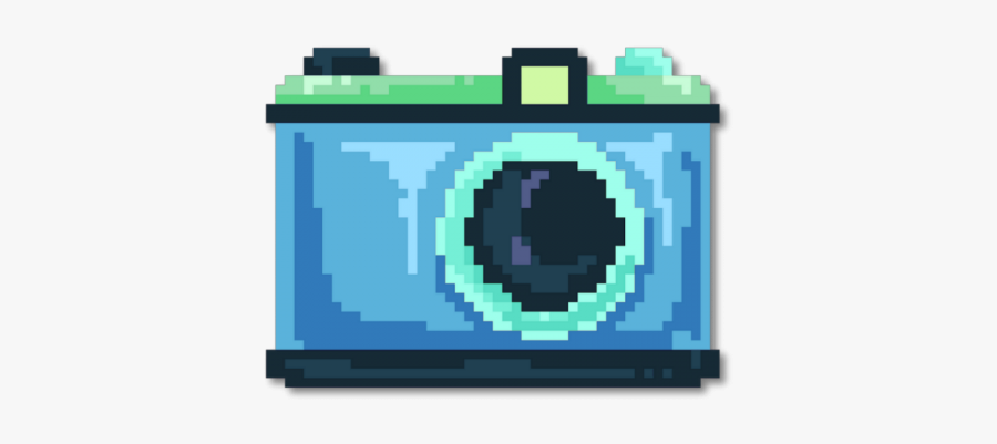 Aesthetic Camera Pixel, Transparent Clipart