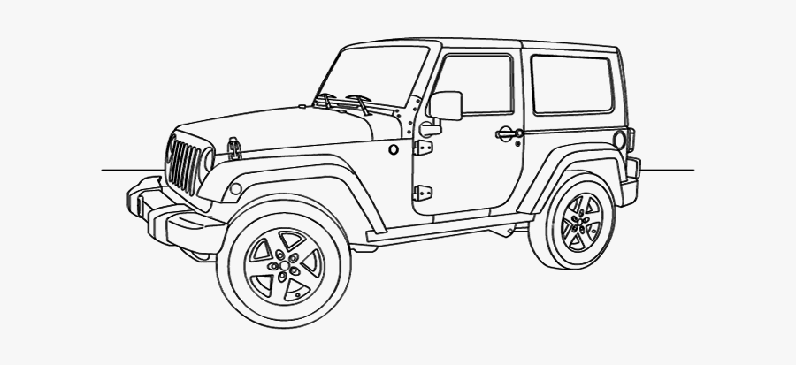 Jeep Wrangler, Transparent Clipart