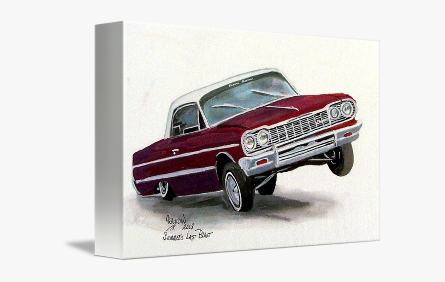 Lowrider Drawing Classic Car - Lowrider Cars Design Art, Transparent Clipart