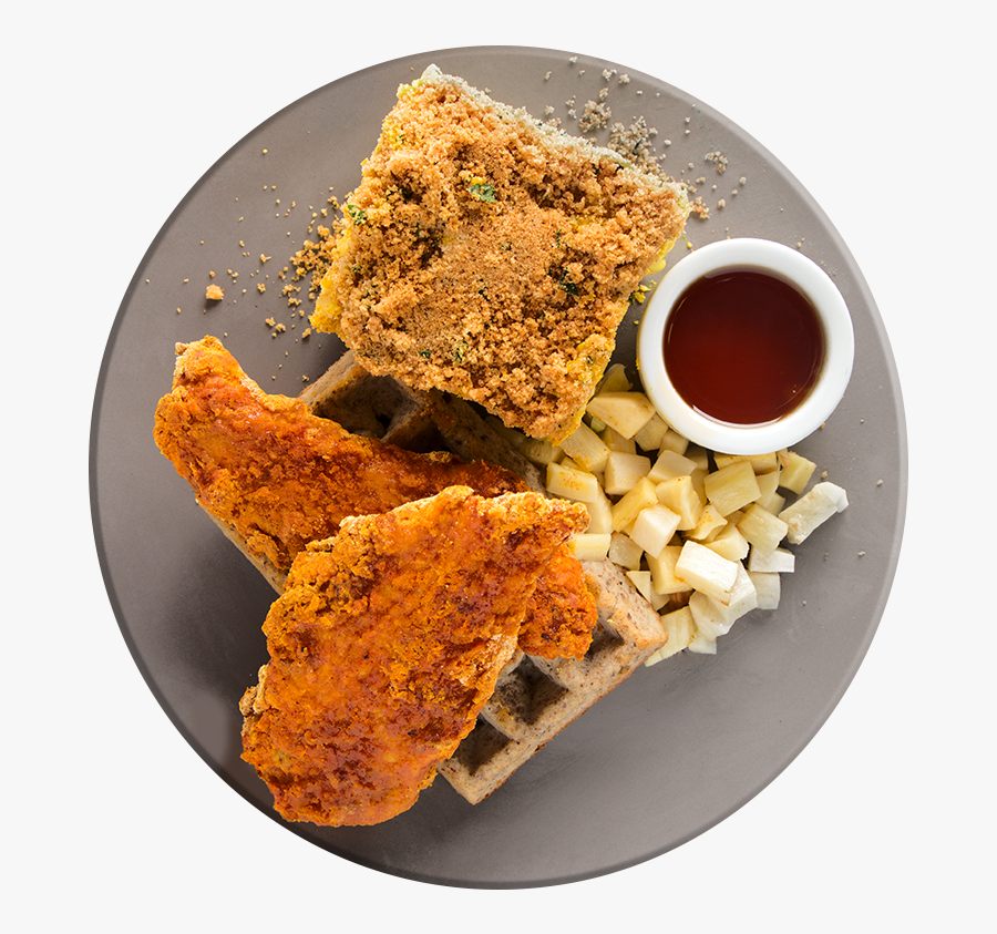 Waffles Transparent Crispy Chicken - Crispy Fried Chicken, Transparent Clipart
