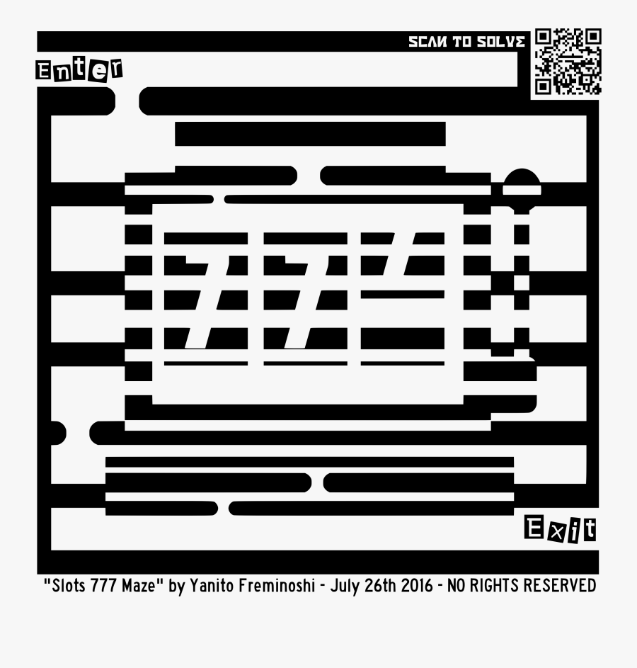Lucky Slot Machine 777 Maze Clip Arts, Transparent Clipart
