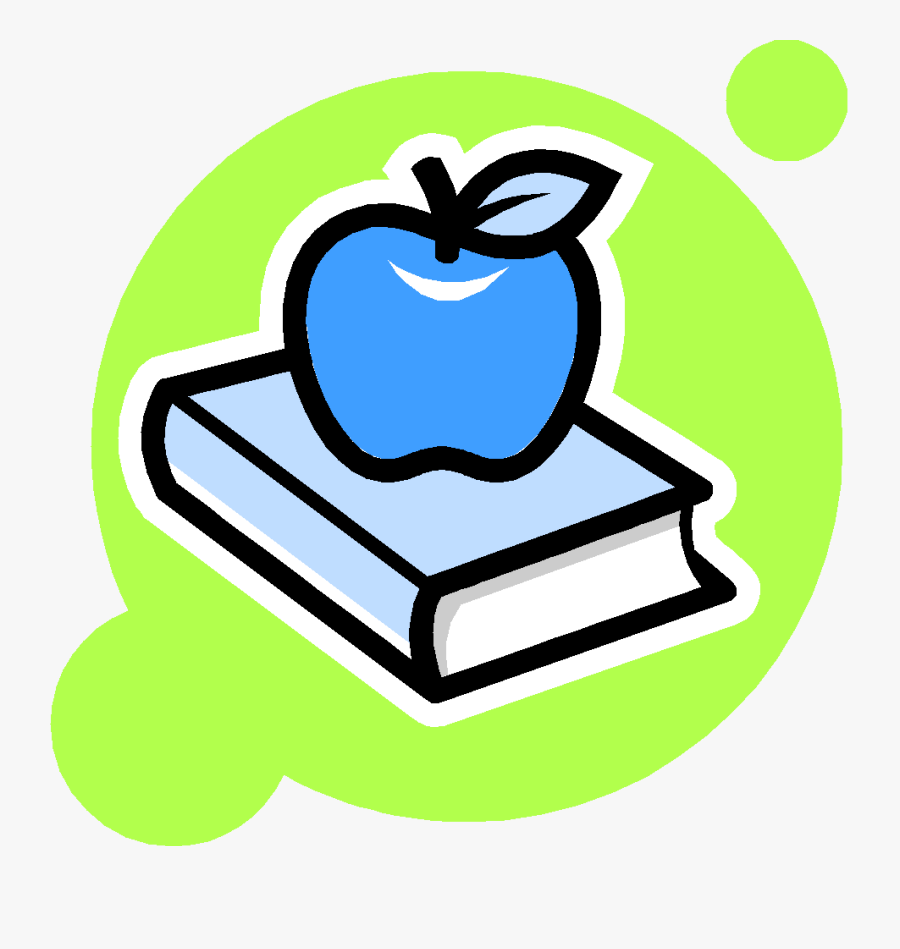 Book And Apple Clipart , Png Download - Books And Apple Clipart Black And White, Transparent Clipart