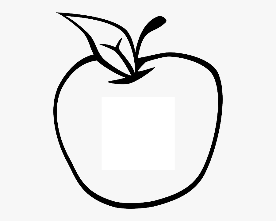 Apple Clipart Black And White Png, Transparent Clipart