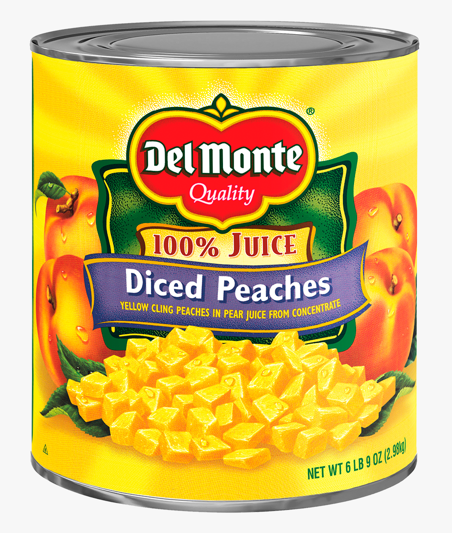 Del Monte® Diced Yellow Cling Peaches In Pear Juice - Del Monte Lite Mixed Fruit 106 Oz, Transparent Clipart