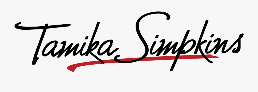 Tamika Simpkins - Calligraphy, Transparent Clipart