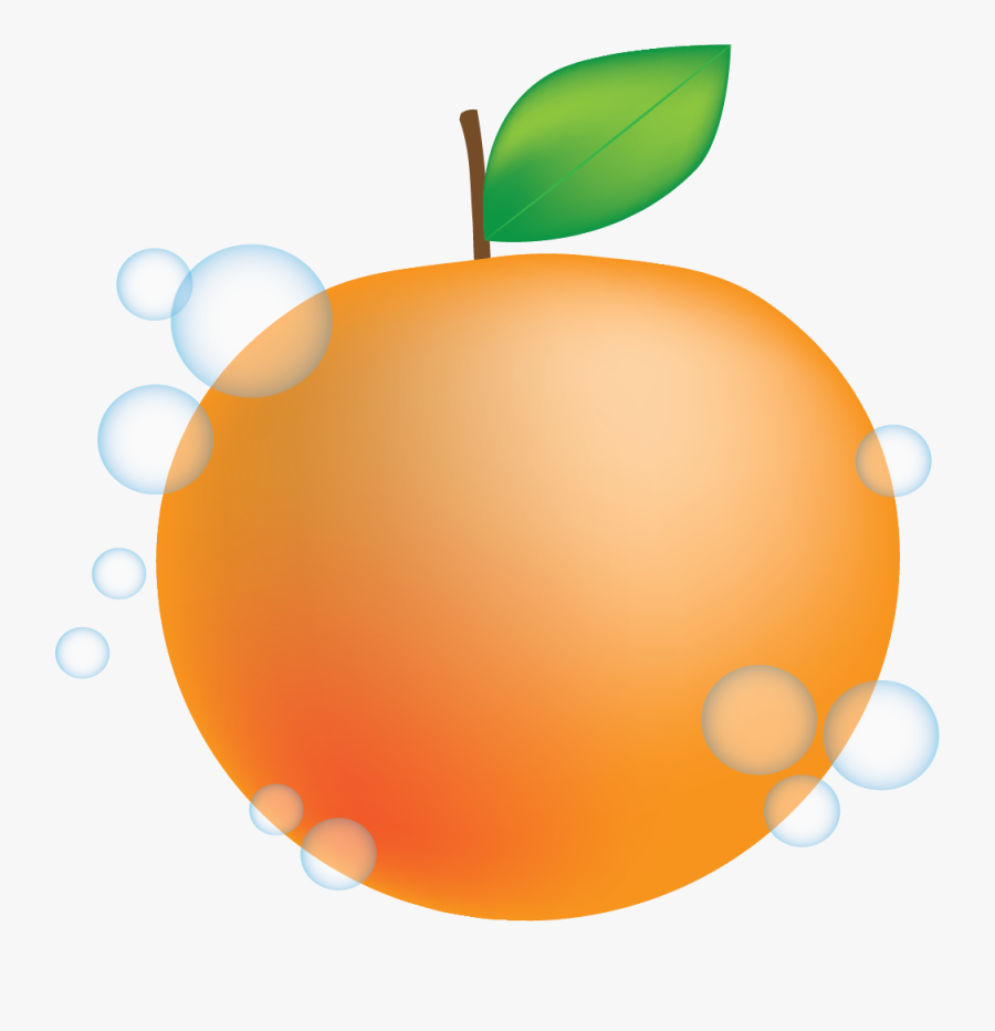 Peach Mandarin Animation Clip - Imagen De Una Naranja En Animacion, Transparent Clipart