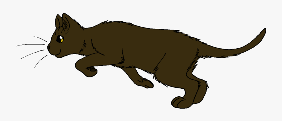 Warrior Cats Running Hollyleaf - Leopardfoot Warrior Cats, Transparent Clipart