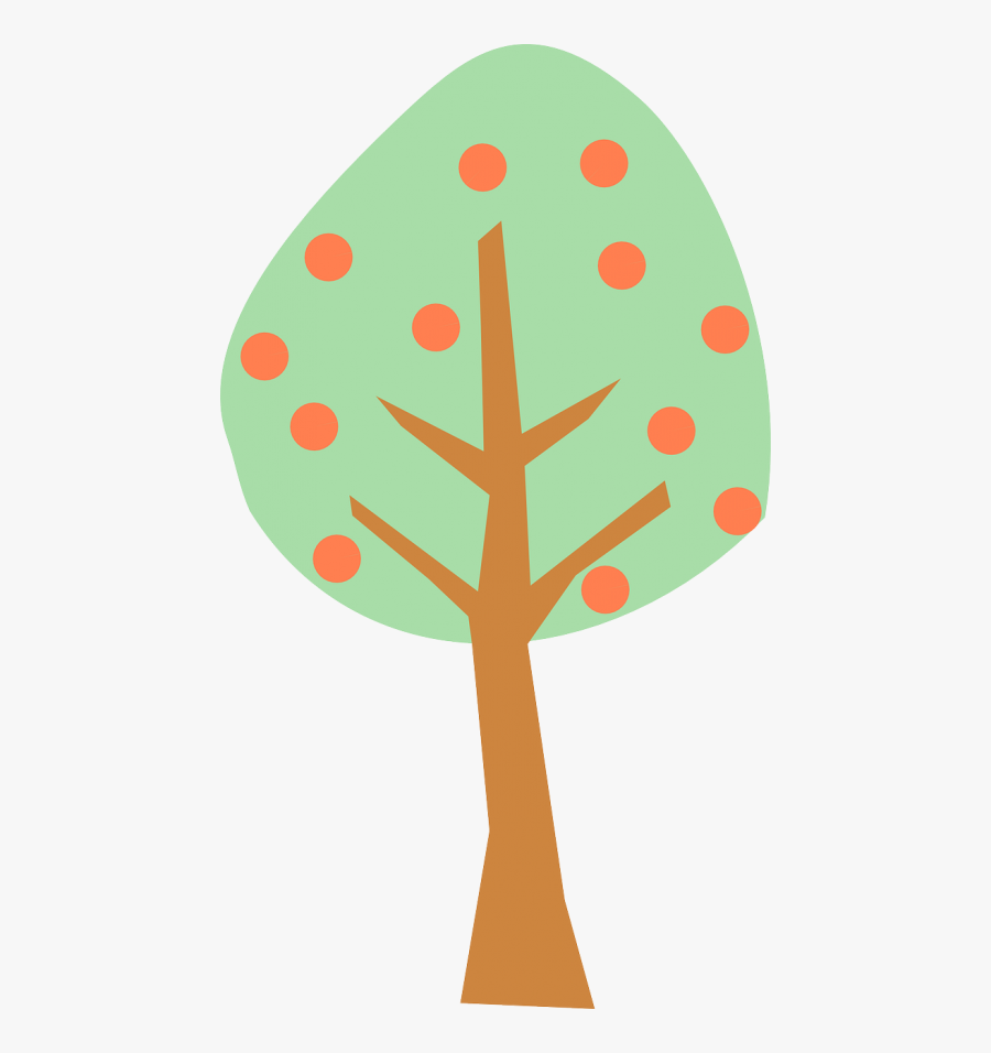 Fruit Tree Peaches - Clip Art Peach Tree, Transparent Clipart