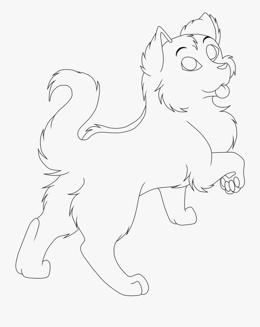 Fluffy Butt Male By - Line Art, Transparent Clipart