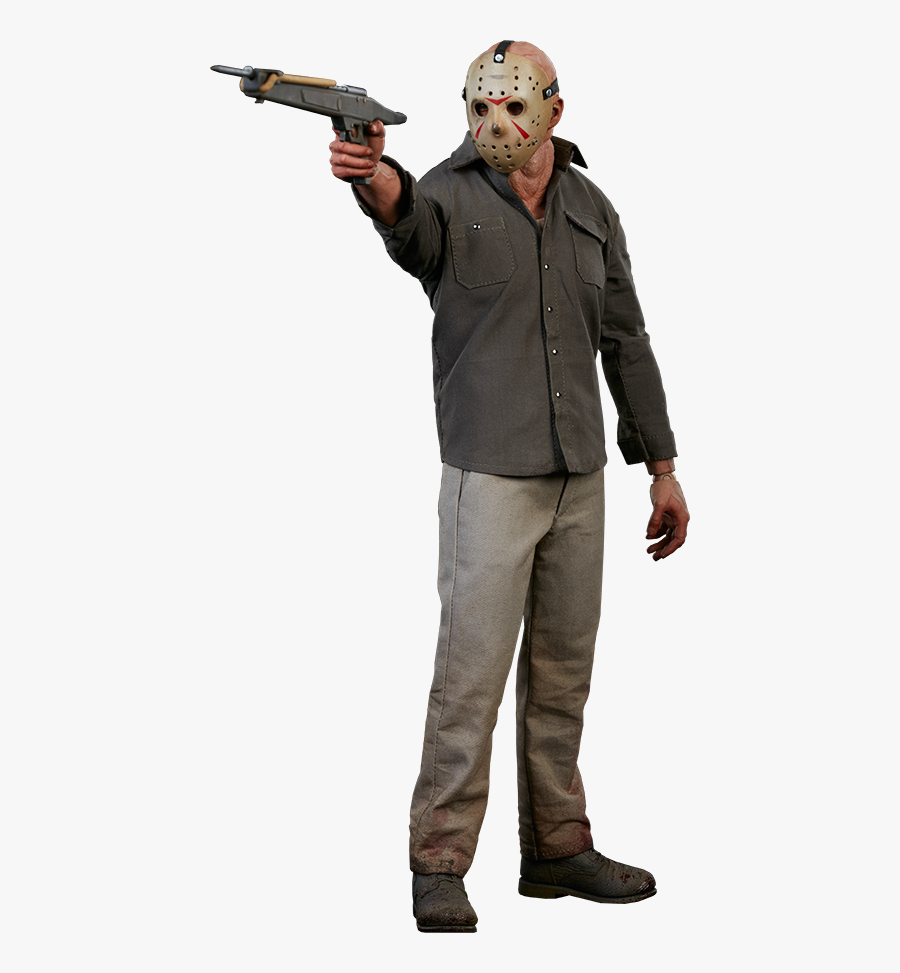 Clip Art Jason Vorhees Figures - Jason Voorhees With Gun, Transparent Clipart