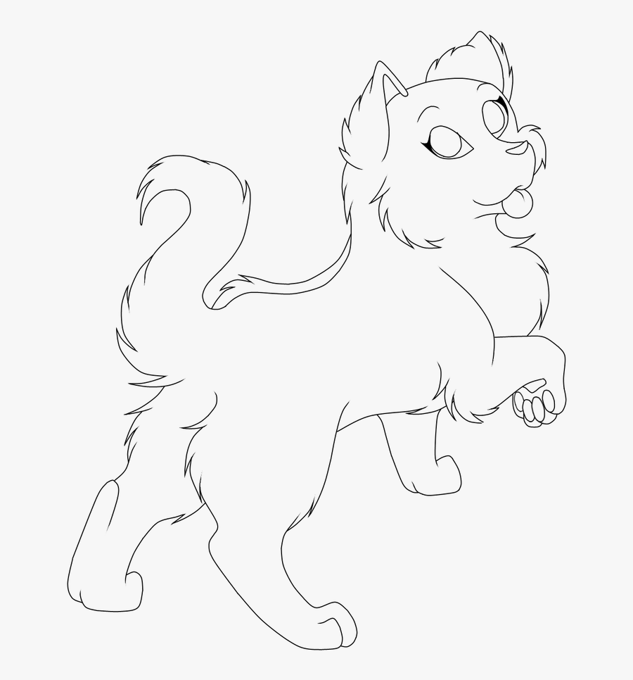 Fluffy Butt Female By - Line Art, Transparent Clipart