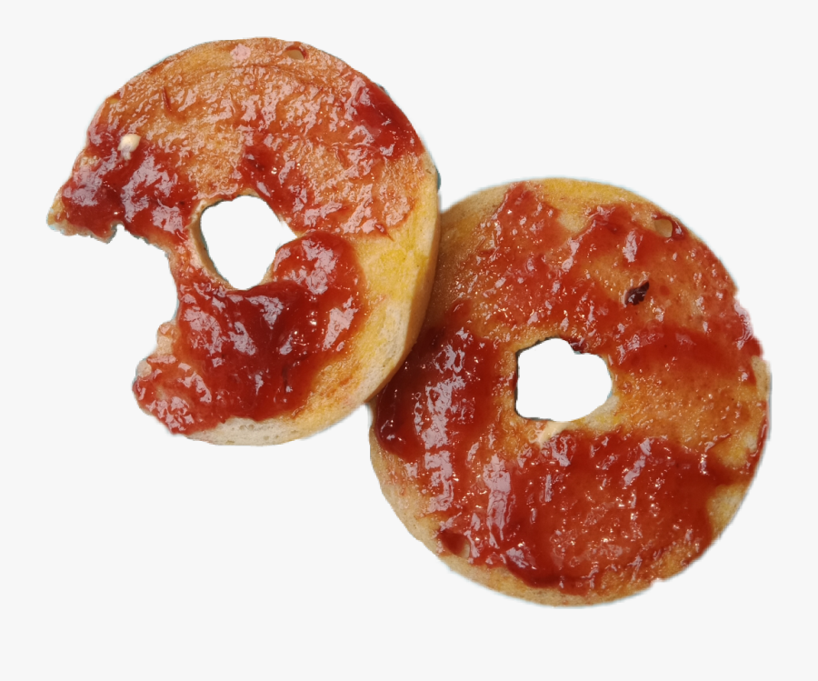 #bagel #jam #polyvore #donut #food #breakfast #lunch - Pepperoni, Transparent Clipart