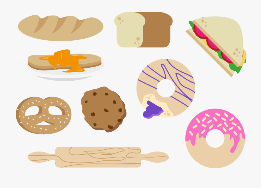 Bagel Doughnut Bakery Bread, Transparent Clipart