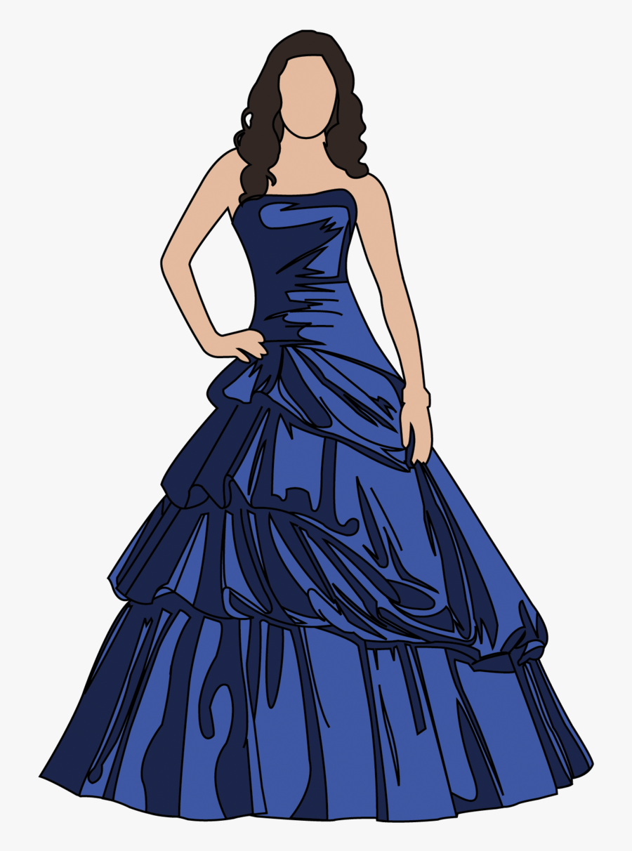 Cartoon Prom Dresses - Formal Attire Clipart Png, Transparent Clipart