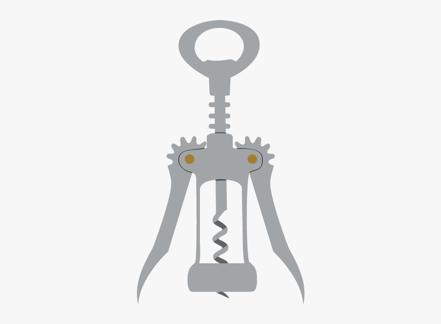 Wing Corkscrew - Wine Opener Clip Art, Transparent Clipart