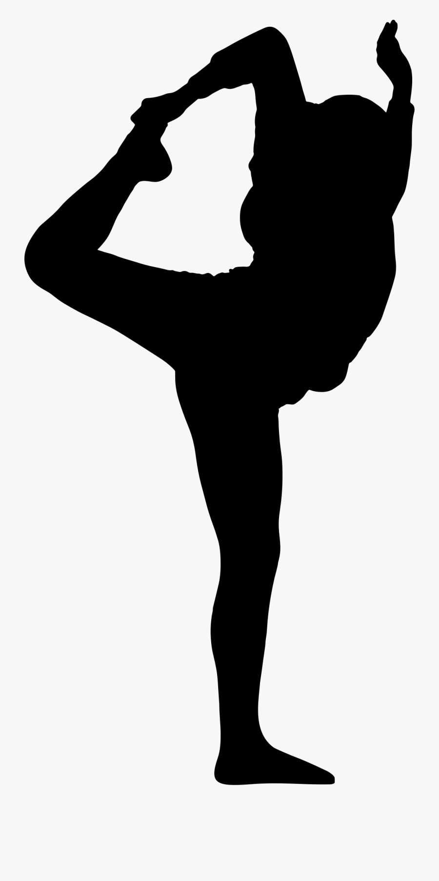 Woman Stretching Silhouette Clip Arts - Silhouette Of A Woman Stretching, Transparent Clipart