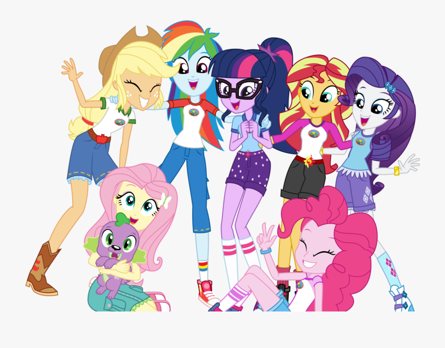 Group Vector Party - My Little Pony Equestria Girls 5, Transparent Clipart