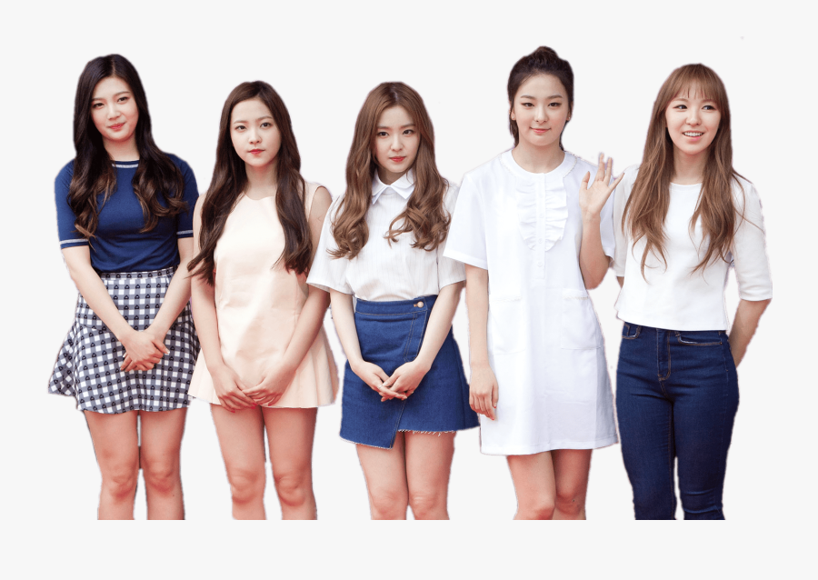 Red Velvet Full Group - K Pop Band Red Velvet, Transparent Clipart