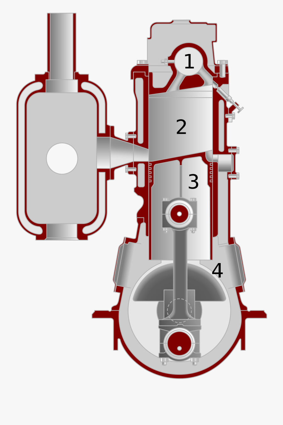 焼 玉 エンジン 構造, Transparent Clipart