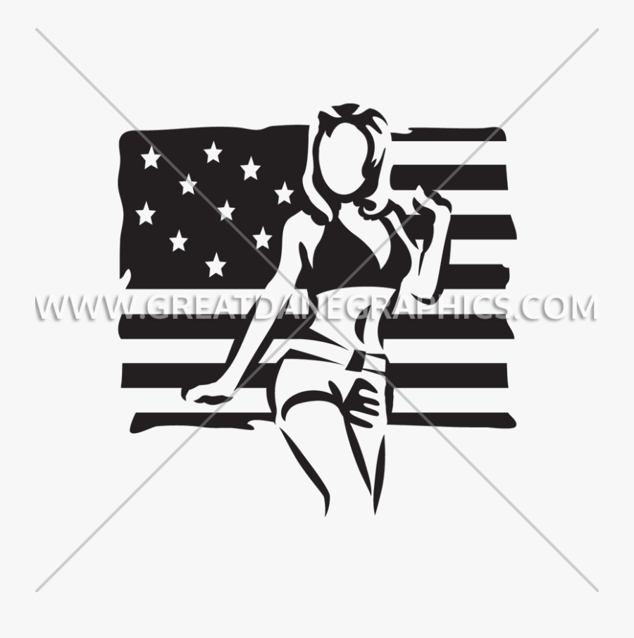 Black And White Pin Up Png - Cartoon, Transparent Clipart