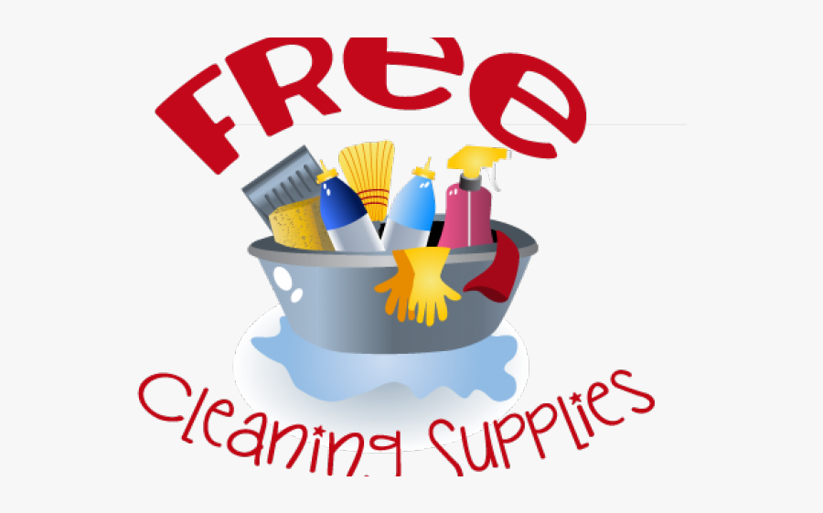 Cleaning Supply Cliparts - Different Type Of Cleaning Equipment, Transparent Clipart