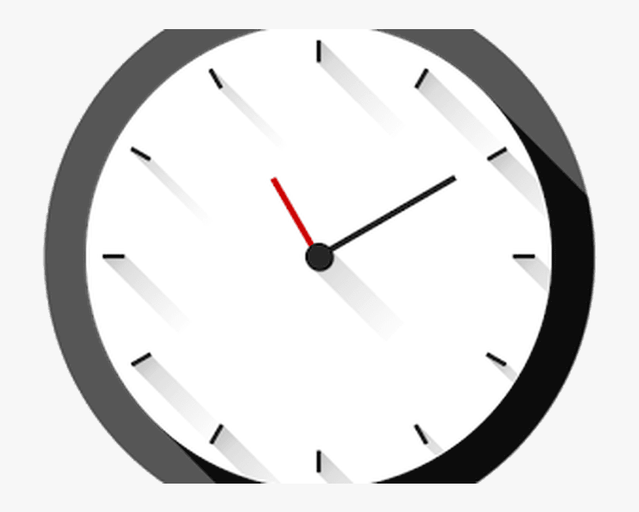 Long Shadows Clock - Wall Clock Clipart Png, Transparent Clipart