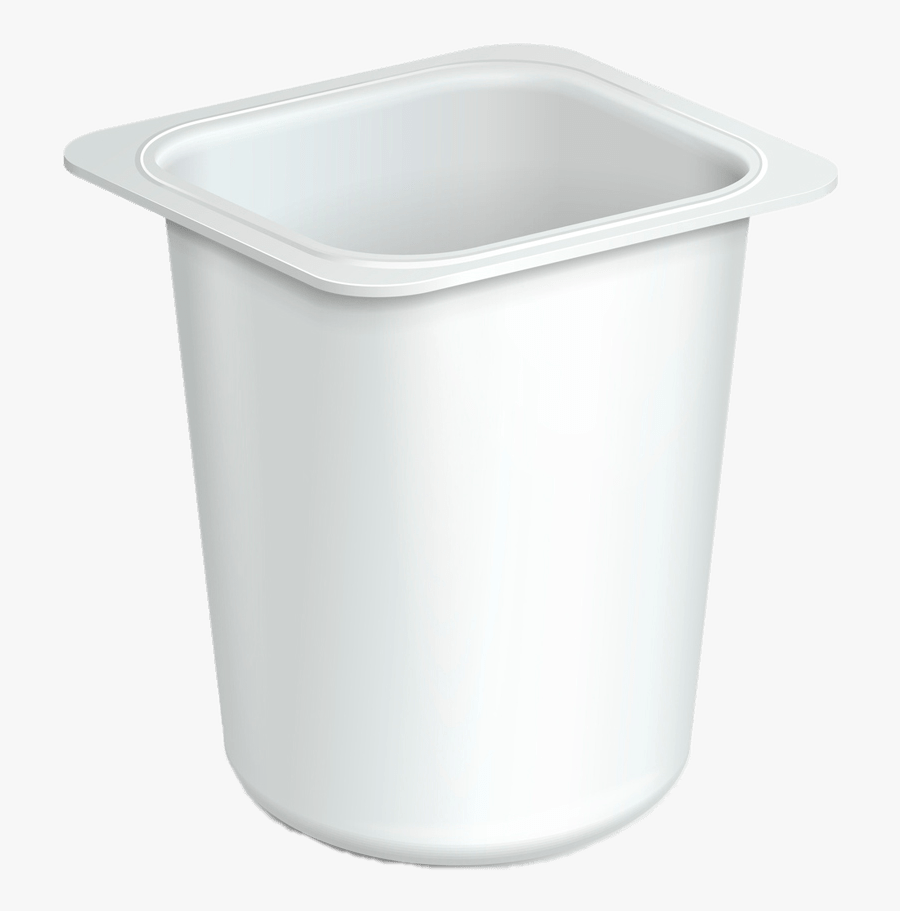 Empty Plastic Yoghurt Cup - Pot De Yaourt Vide, Transparent Clipart