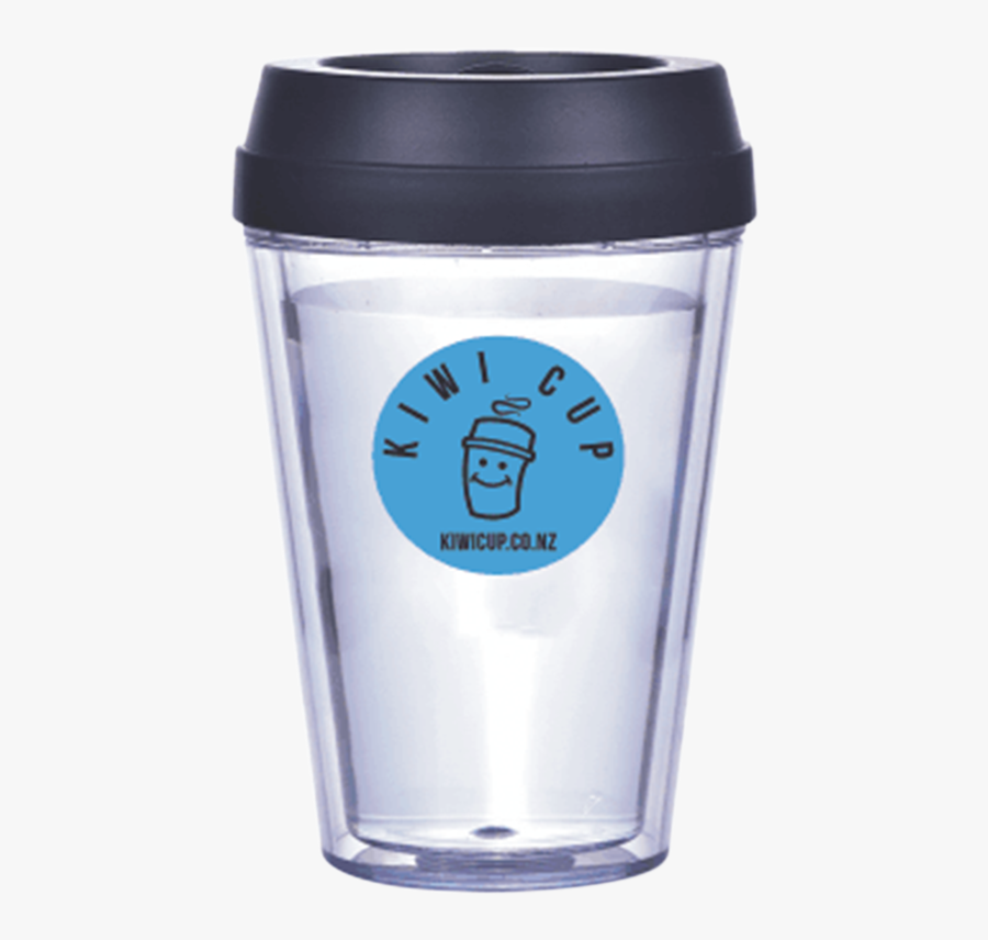 Regular Black Double Wall Cup - Pint Glass, Transparent Clipart