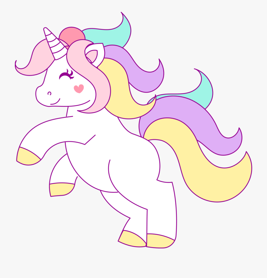 Free Hand Drawn Unicorn Clip Art, Transparent Clipart