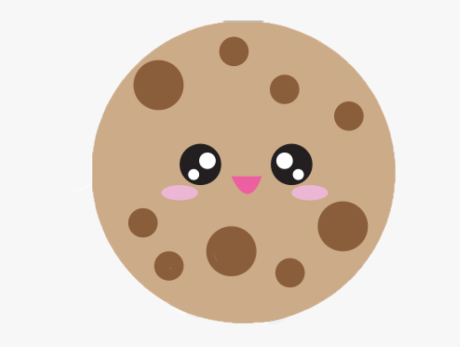 #cookie #face #brown #cute #love - Cookie With Face Cute, Transparent Clipart