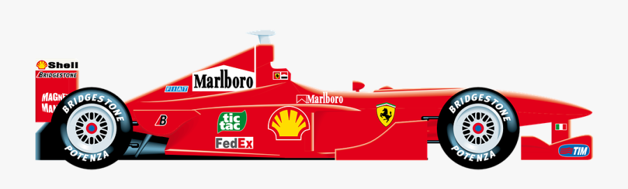 Formula 1 Png Transparent - Ferrari Clipart Race Car, Transparent Clipart