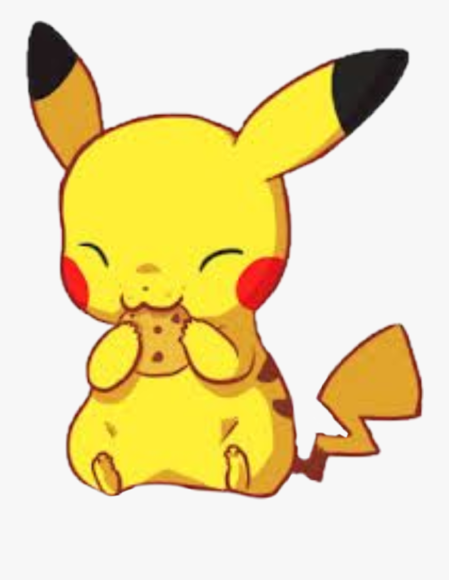 #pikachu #pika #cute #cookie - Gif Pikachu, Transparent Clipart