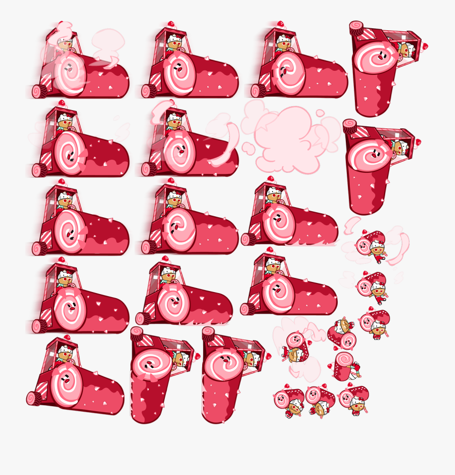 Transparent Cute Cookie Png - Cookie Run Roll Cake Cookie, Transparent Clipart