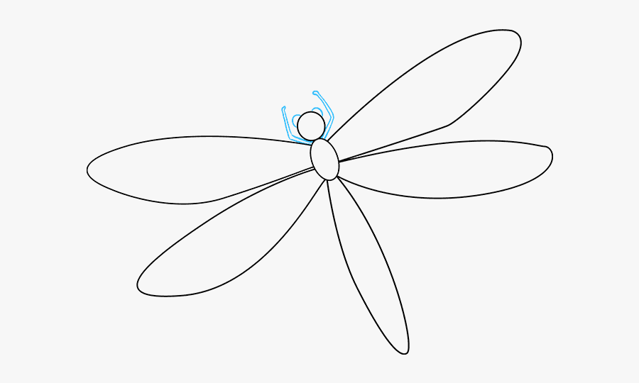 How To Draw Dragonfly - Dragonfly, Transparent Clipart