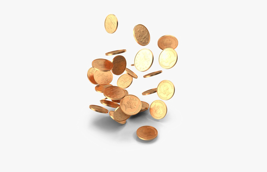 Falling Coins Png Image - Money Falling Coins Png, Transparent Clipart