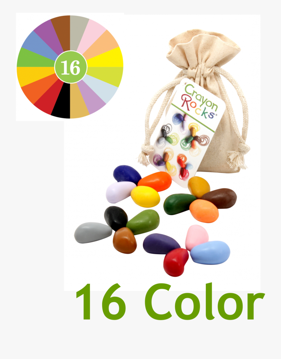 Crayon Clipart 8 Primary Color - Crayon Rocks Bag, Transparent Clipart