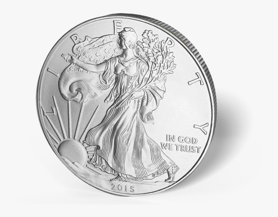 American Coins Clipart - Silver Coin Png File, Transparent Clipart