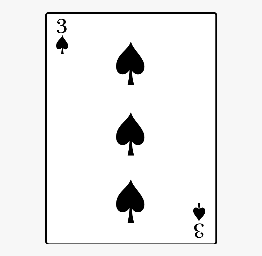 3 Of Spades Three Of Spades Png , Free Transparent Clipart ClipartKey