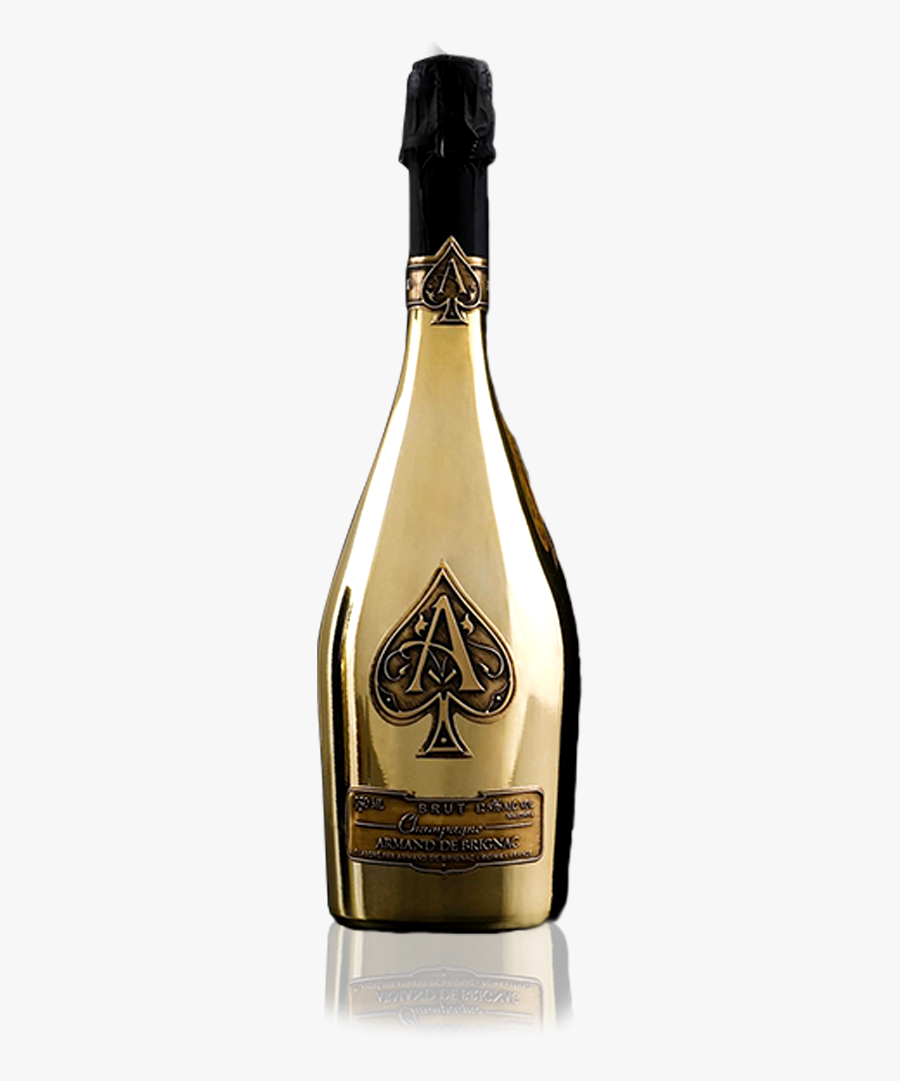 Ace Of Spade Bottle Png - Armand De Brignac Mini Bottle, Transparent Clipart