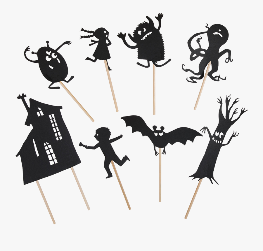 Shadow Puppets Scary, Transparent Clipart