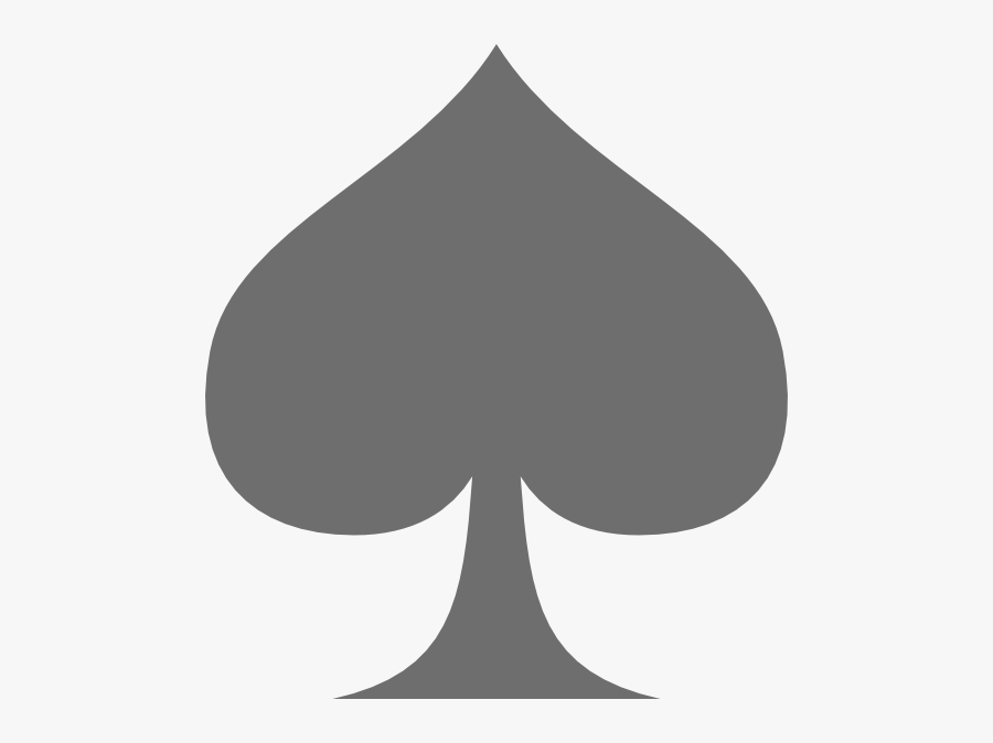 Blue Ace Of Spades, Transparent Clipart
