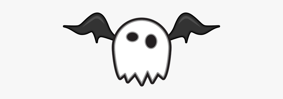 Vector Clip Art Of White Cartoon Creature - Boo Ghost Clip Art, Transparent Clipart