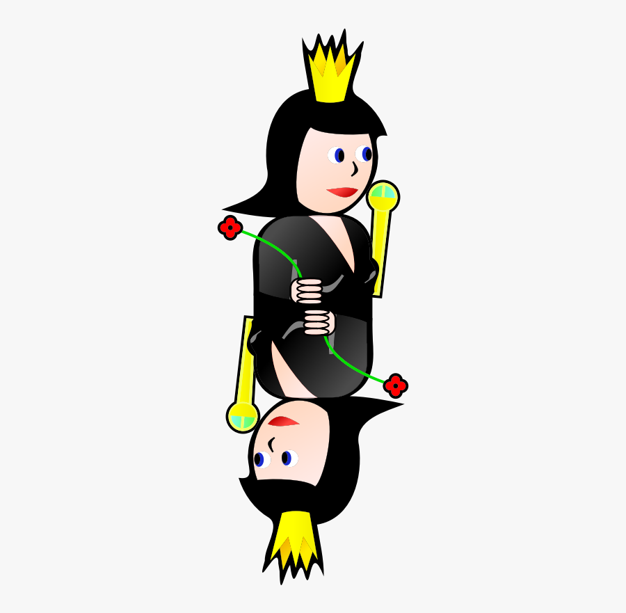 Double Queen Of Spades - Gambar Ratu Kartun, Transparent Clipart
