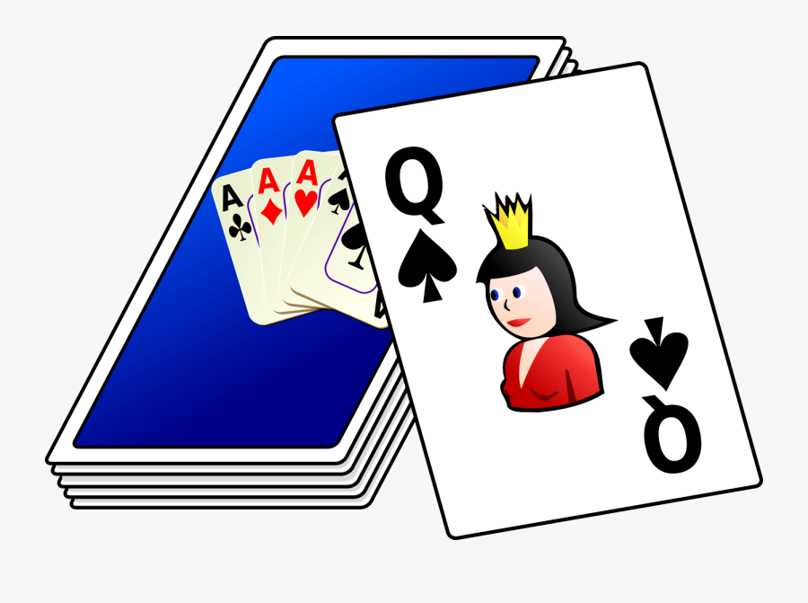 Transparent Queen Of Spades Png - Pack Of Cards Clipart, Transparent Clipart