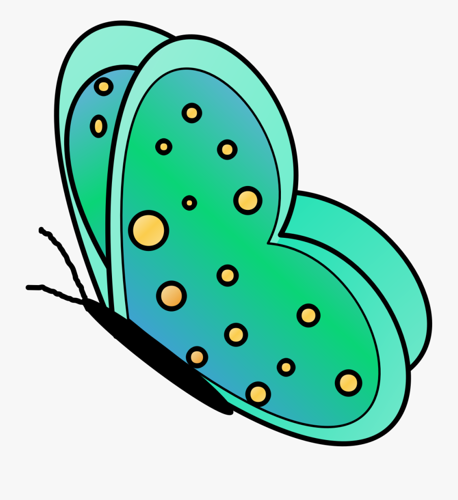 Monarch Clipart Cartoon - Cartoon Flying Butterfly Png, Transparent Clipart