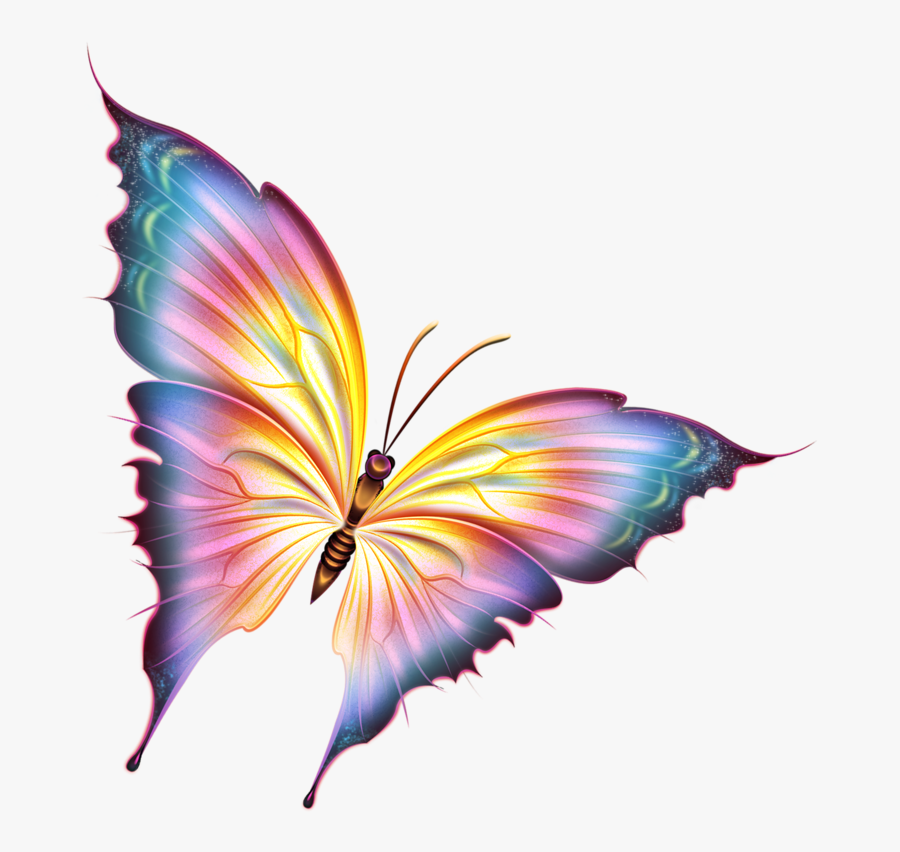 Cartoon Butterfly Tattoos - Cartoon Butterflies, Transparent Clipart
