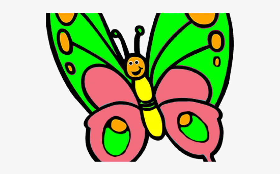 Images Of Cartoon Butterflies - Clip Art Picture Of Butterfly, Transparent Clipart